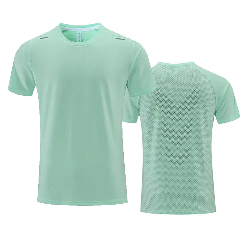 Custom LOGO Sports T-shirts For Men Jogging Shirt Fitness Training Gym Sportswear Casual Outdoor Running Short Sleeve T-shirt