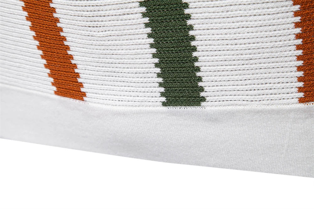 AIOPESON Men's Ribbed Knit Polo Shirt For Breathable Striped Casual Wear with Comfortable Collar High quality Male Polo Shirt