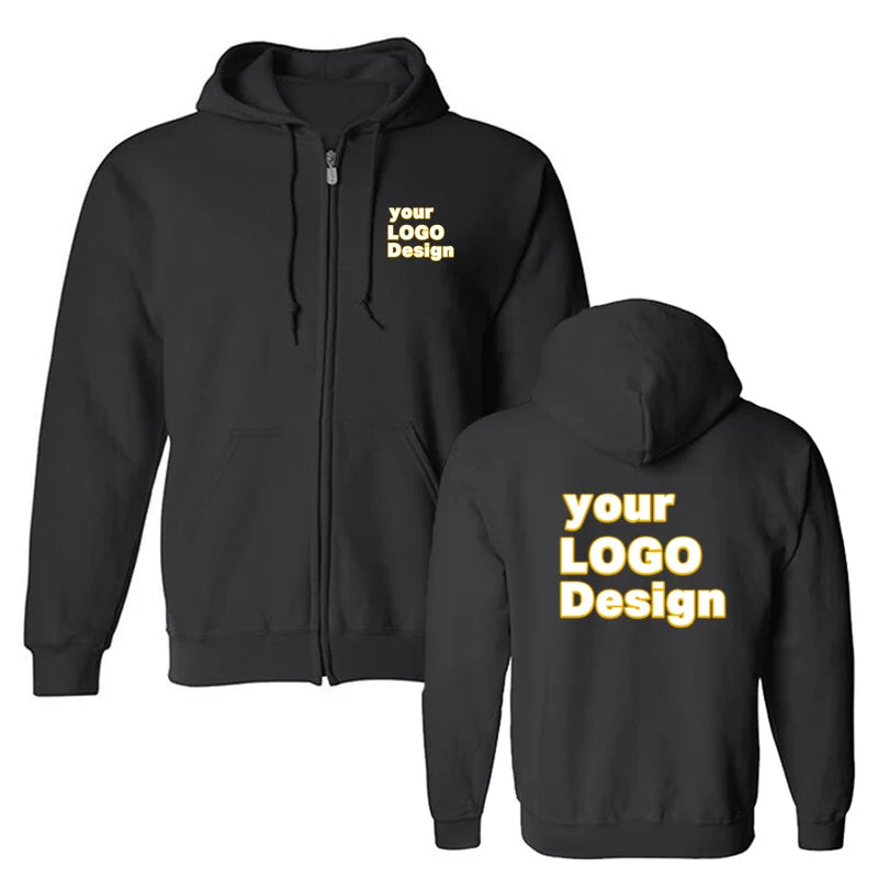 Custom Hoodies DIY Text Logo Image Print High Quality Hoodie Customized Sport Casual Sweatshirt Personalized Christmas Gift