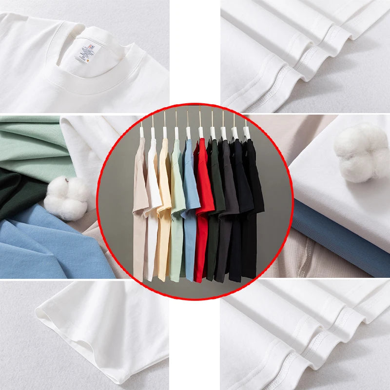 Men's and Women's Cotton T-Shirts Custom Prints Loose Casual Wear Fashion Customize Your Logo Pattern Short Sleeve Camisole Vest