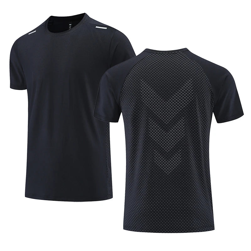 Custom LOGO Sports T-shirts For Men Jogging Shirt Fitness Training Gym Sportswear Casual Outdoor Running Short Sleeve T-shirt