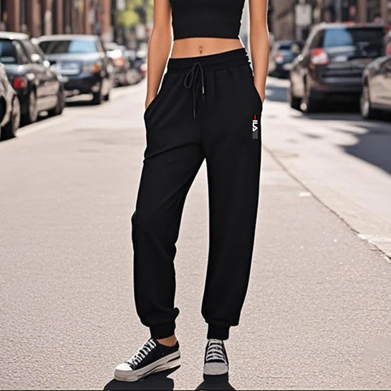 New Fashion Women's Solid Color Sweatpants Autumn Winter Daily Casual Sporty Jogger Pants Female Home Outdoor Comfort Trousers