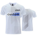 Custom LOGO Sports T-shirts For Men Jogging Shirt Fitness Training Gym Sportswear Casual Outdoor Running Short Sleeve T-shirt