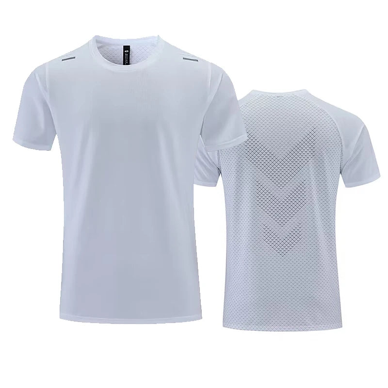 Custom LOGO Sports T-shirts For Men Jogging Shirt Fitness Training Gym Sportswear Casual Outdoor Running Short Sleeve T-shirt