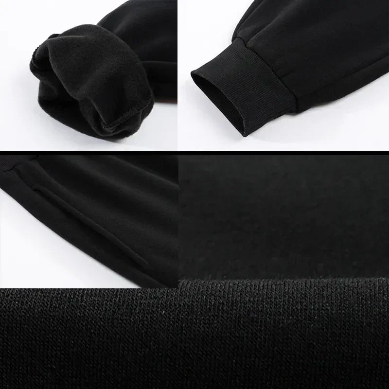 Women's Heart Print Sweatpants Casual High Quality Fitness Trousers Fashionable Baggy Warm PantsStreet Sport Jogging Daily Wear