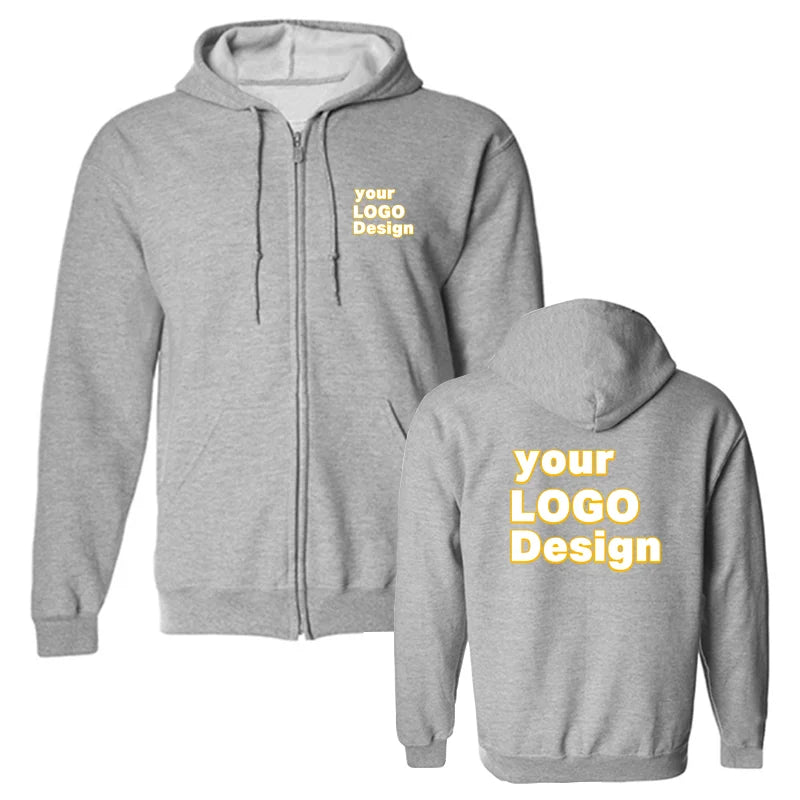 Custom Hoodies DIY Text Logo Image Print High Quality Hoodie Customized Sport Casual Sweatshirt Personalized Christmas Gift
