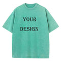 Unisex Cotton Washed Tshirt Customized Printed T Shirt Harajuku Top DIY Your Like Photo or Logo T-shirt Fashion Custom Top