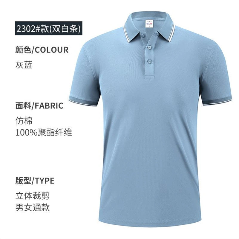 2025 New Men's Business Casual Short Sleeved Shirt Solid Color Polo Shirt Fashionable Breathable Comfortable Versatile Top