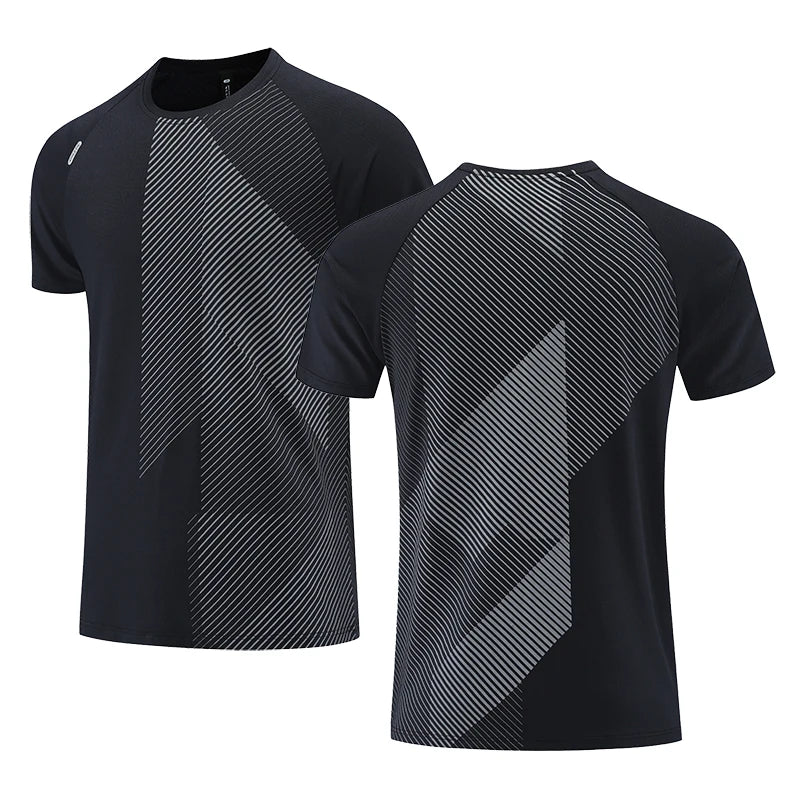 Custom LOGO Sports T-shirts For Men Jogging Shirt Fitness Training Gym Sportswear Casual Outdoor Running Short Sleeve T-shirt